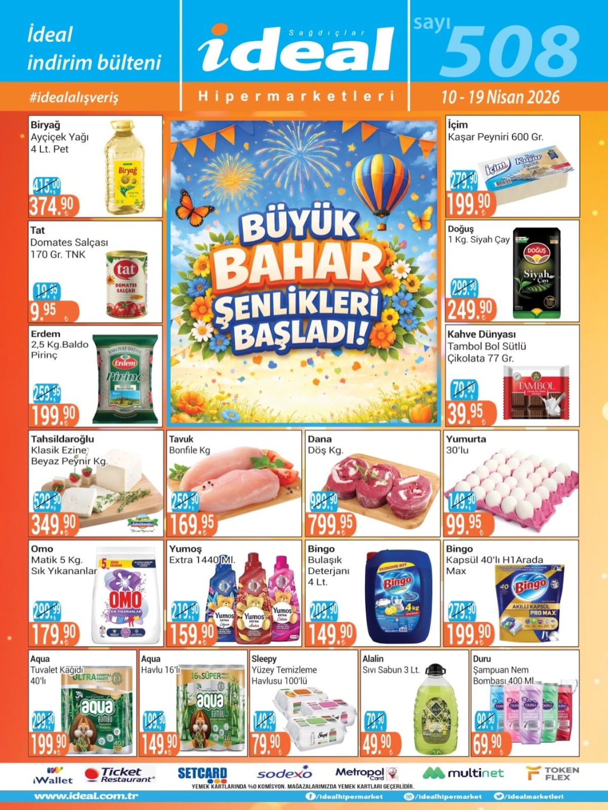İdeal Market 10 Nisan 2026 Aktüel Kataloğu broşürü