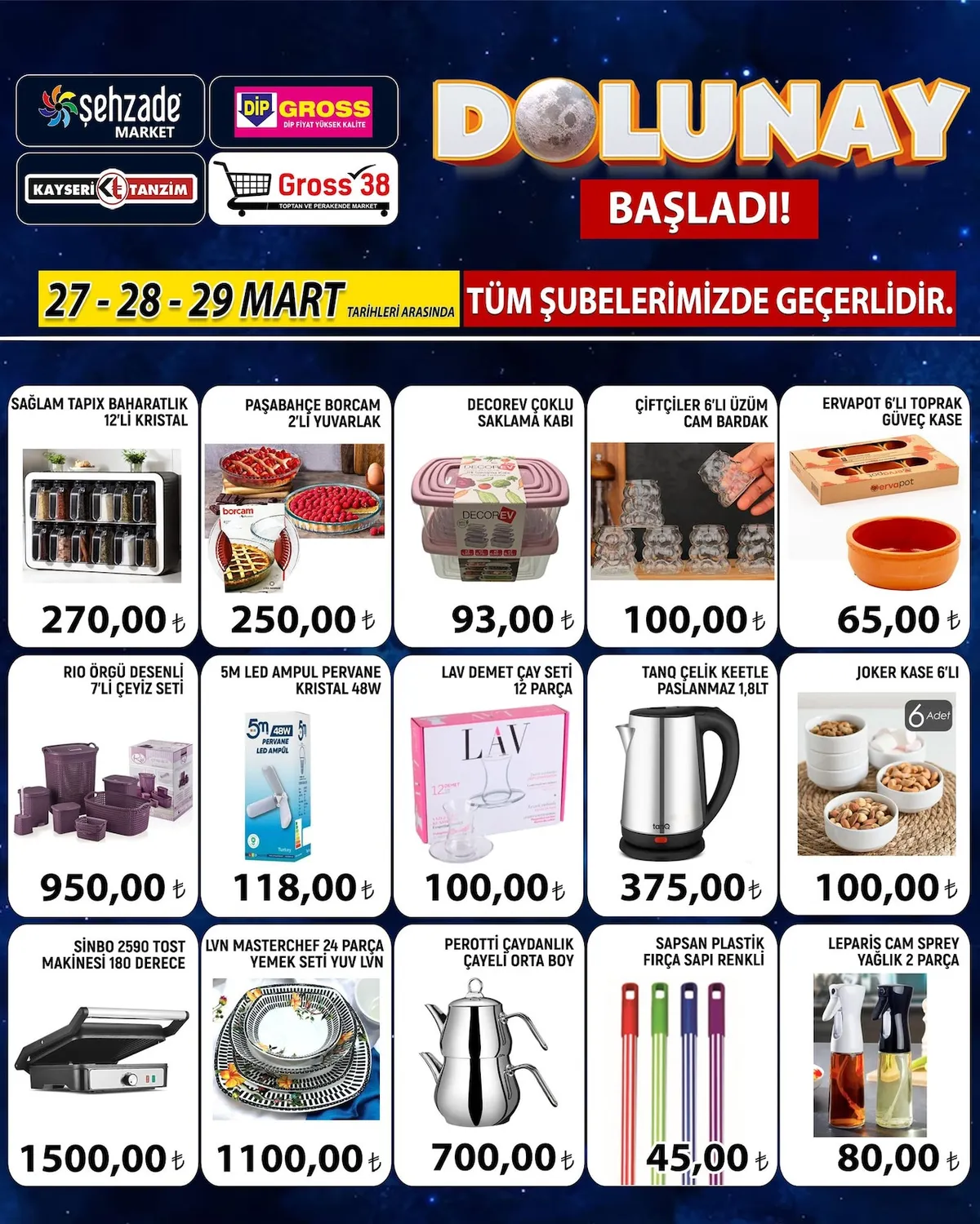 Şehzade Şehzade Market 27 Mart 2026 Aktüel Kataloğu sayfa 9: Ervapot 6'Lı Toprak Güveç Kase