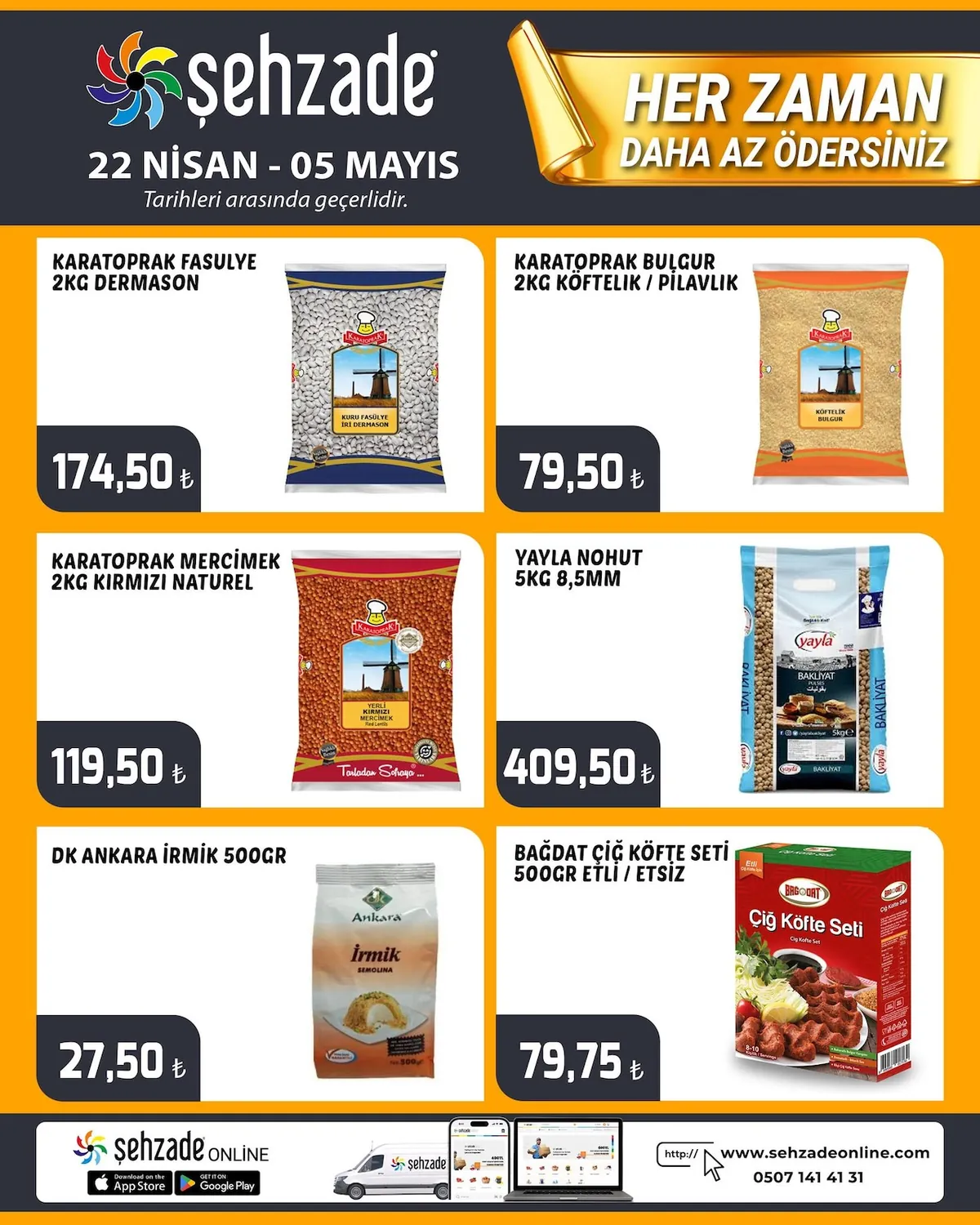 Şehzade Şehzade Market 22 Nisan 2026 Aktüel Kataloğu sayfa 3