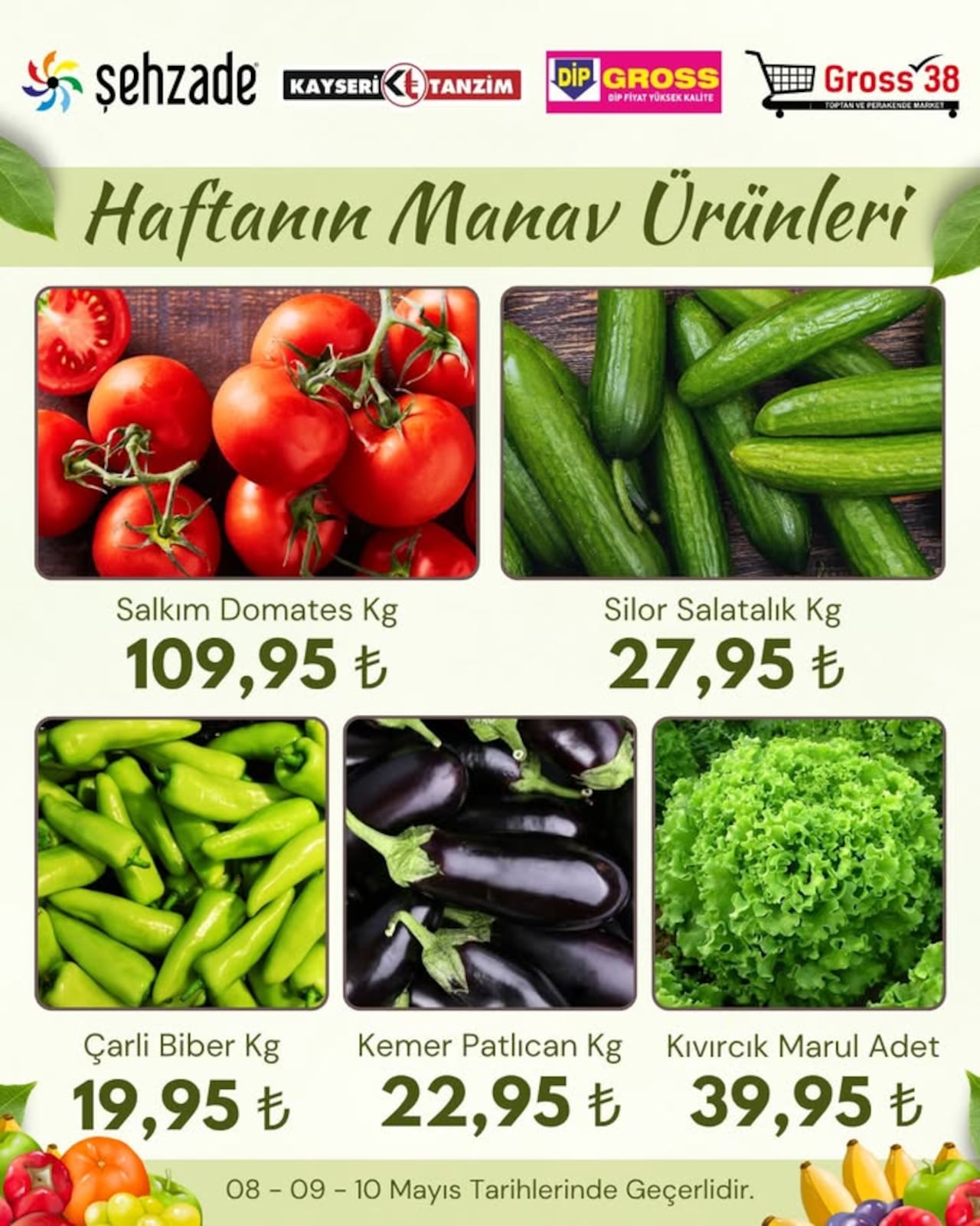 Şehzade Market 8 Mayıs 2026 Aktüel Kataloğu Kapak Görseli