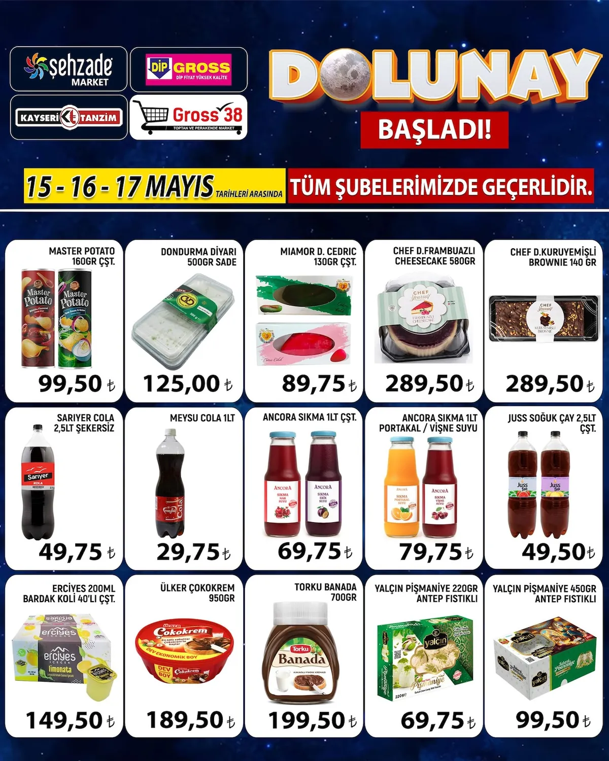 Şehzade Şehzade Market 15 Mayıs 2026 Aktüel Kataloğu sayfa 5: Mey Su Cola 1Lt, Ancora Sıkma Nar Suyu / Erik Suyu 2 Adet