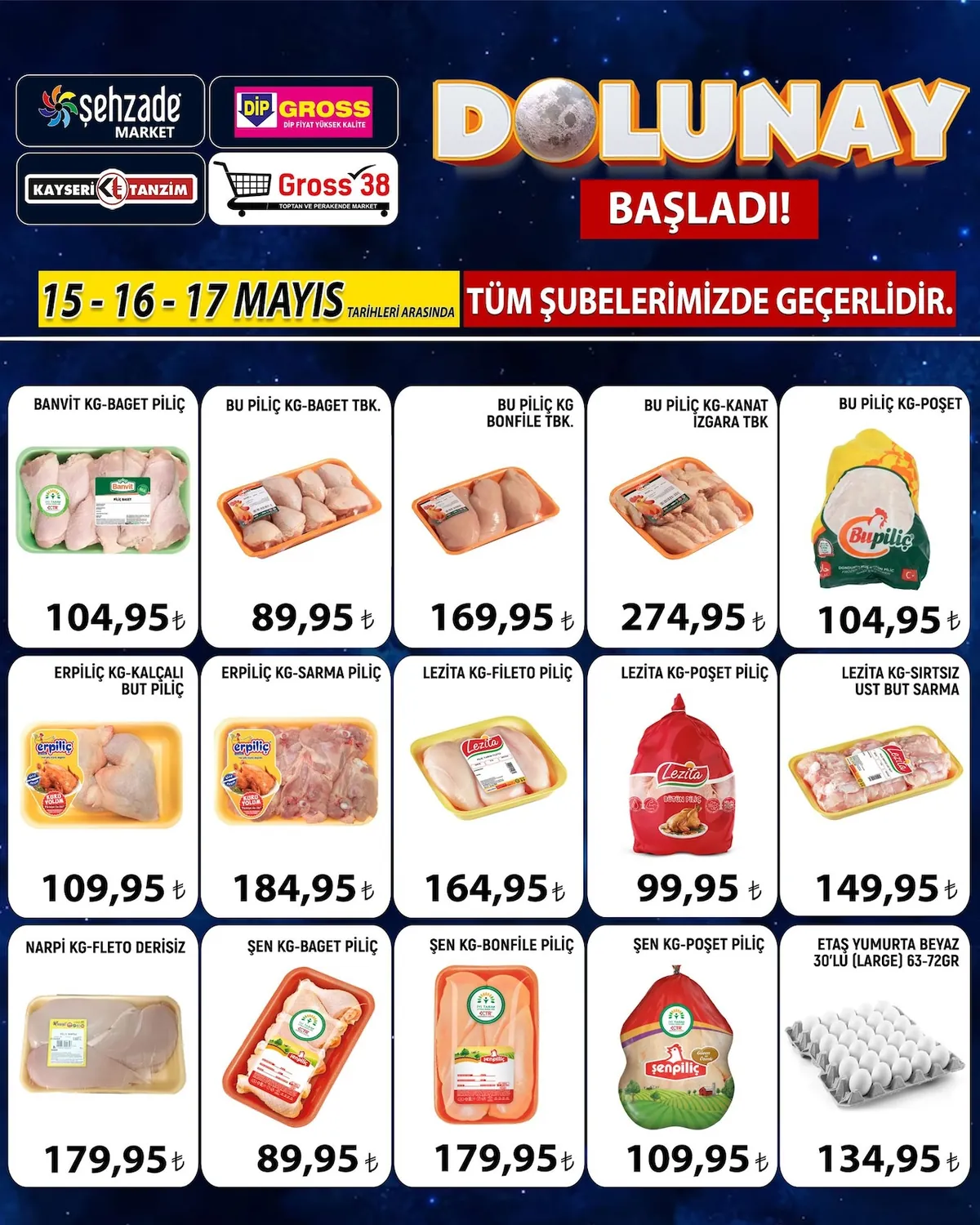 Şehzade Şehzade Market 15 Mayıs 2026 Aktüel Kataloğu sayfa 6: Lezita Kg-Sirtsiz Ust But Sarma, Etaş Yumurta Beyaz 30'Lu (Large) 63-72Gr
