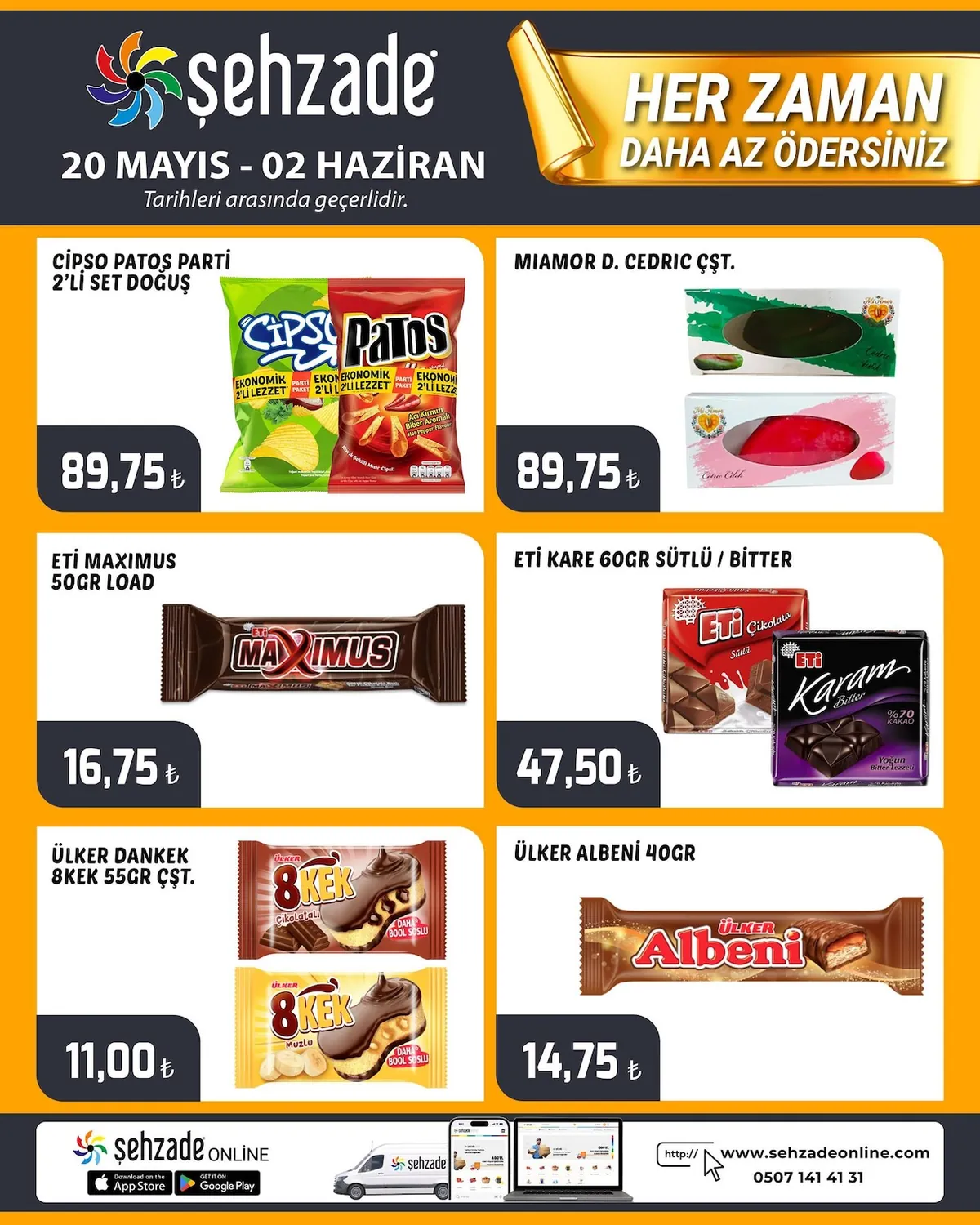 Şehzade Şehzade Market 20 Mayıs 2026 Aktüel Kataloğu sayfa 7: Cipso Patos Parti 2'Li Set