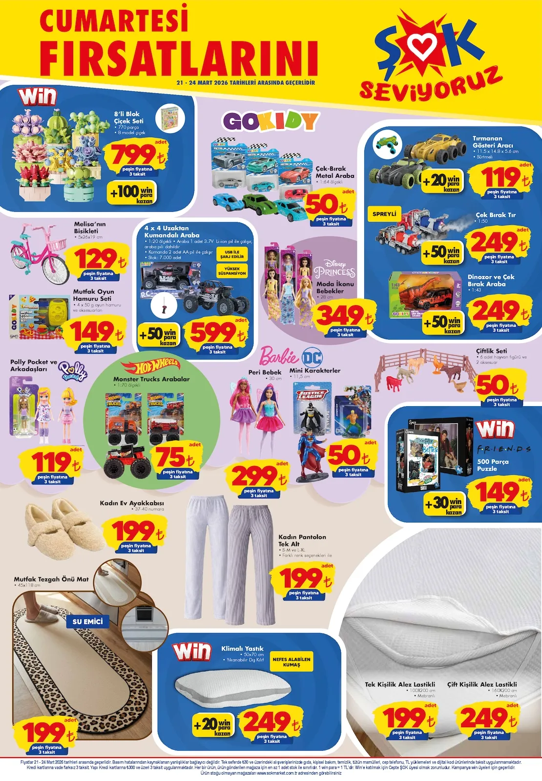 ŞOK Şok 21 Mart 2026 Aktüel Kataloğu sayfa 2: Çek Bırak Tır, Friends 500 Parça Puzzle