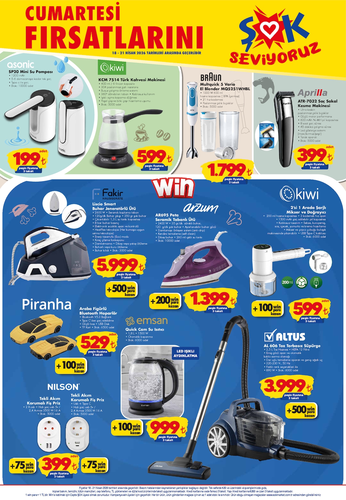 Şok 18 Nisan 2026 Aktüel Kataloğu