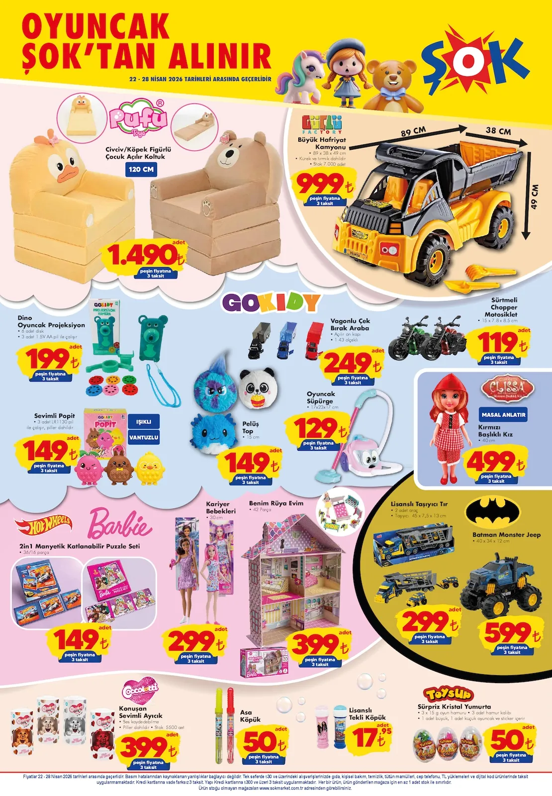 Şok Şok 21 Nisan 2026 Aktüel Kataloğu sayfa 5: Oyuncak Süpürge 17X23X17 Cm, Hot Wheels Puzzle Set Ve Barbie Puzzle Set